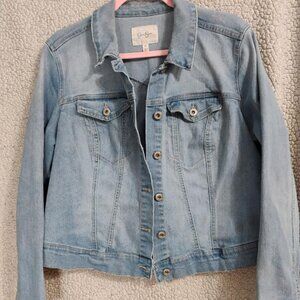 Jessica Simpson Women's Plus Size Relaxed Jean Jacket Size 1X